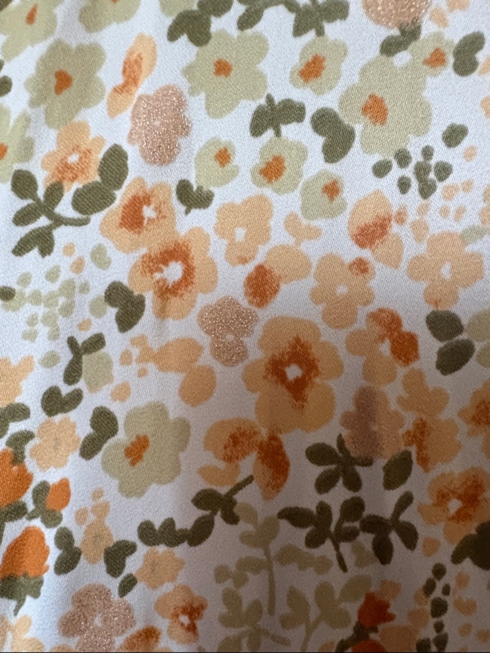 LC Lauren Conrad Button Down Floral Tie Waist Blouse - Picture 6 of 9